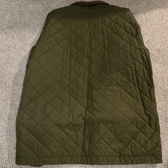 L.L. Bean Quilted Olive Green Lined Original Field Coat Jacket Men's Size XL-T. - Picture 5 of 5